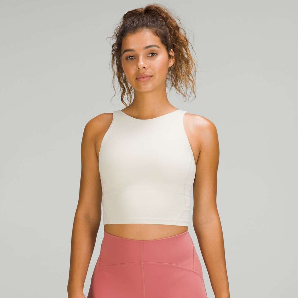 lululemon Align High-Neck Tank Top size 10 light ivory